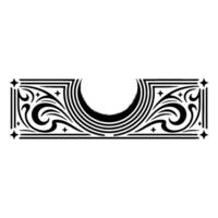 Intricate Deco Ornament, Vintage Elegance vector