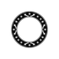 Stylized Starburst Circle, Minimalist Emblem, Geometric vector