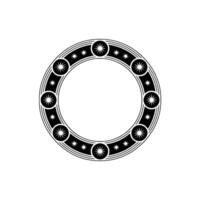 Celestial Ring Minimalist Starburst Border vector