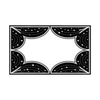 Celestial Frame Geometric Starburst vector