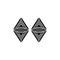 Geometric Symmetry, Minimalist , Dual Motif vector