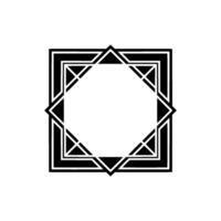 Geometric Deco Frame, Minimalist , Elegant Border - Geometry vector