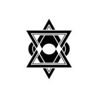 Geometric Starburst, Modern Abstract Emblem - Geometry vector