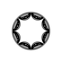 Celestial Emblem Geometric Starburst vector