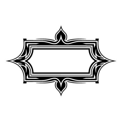 Intricate Deco Border, Elegant Frame, Vintage