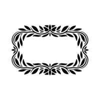 Elegant Botanical Frame, Vintage Style, Leaf vector