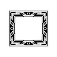 Geometric Deco Frame, Minimalist , Blank Canvas, Vintage vector