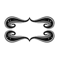 Elegant Swirl Frame, Celestial , Vintage Ornament vector