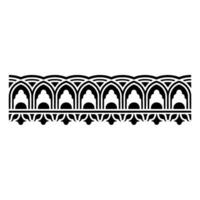 Art Deco Arch Motif, Elegant Border, Decorative vector