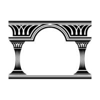 Geometric Archway, Classical ,Minimalist Ornamentation vector
