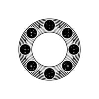 Celestial Circle Abstract Zodiac Constellations vector