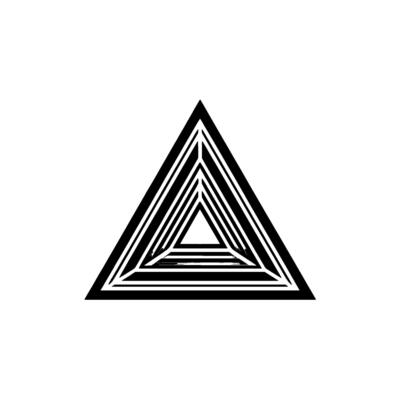 Layered Geometric Triangle, Minimalist