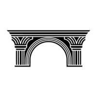 Geometric Archway, Classic , Minimalist Illustration vector