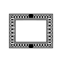 Geometric Frame, Art Deco Border, Minimalist, Symmetrical vector