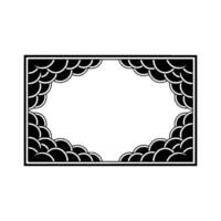 Minimalist Wave Frame, Geometric , Modern Abstract vector