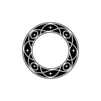 Mystical Circle, Celtic Ornament, Celestial Frame vector