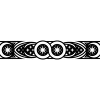 Geometric Starburst Border, Tribal , Minimalist Pattern vector