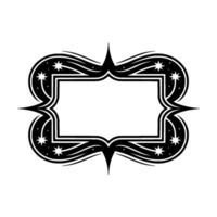 Stylized Starburst Frame, Vintage Element vector