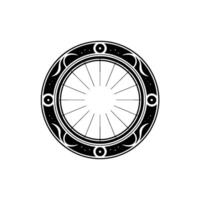 Celestial Portal Emblem, Mystical Circle vector