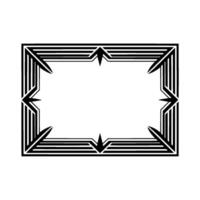 Geometric Deco Frame,Minimalist , Elegant Border, alternate version 20 vector