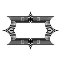 Art Deco Frame, Geometric Ornamentation, Elegant Border, Lines vector