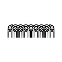 Art Deco Geometric Border,Streamlined Elegance, Pattern vector