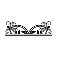 Elegant Floral Border, Vintage , Decorative Element, Designelement vector