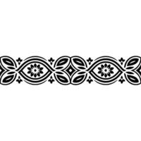 Intricate Floral Border, Vintage , Elegant Ornament - Pattern vector