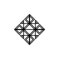 Geometric Diamond Emblem, Minimalist , Modern vector