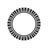 Geometric Circle Frame, Minimalist , Modern Aesthetic, Outline vector