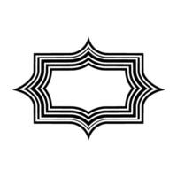 Geometric Shadow Frame, Minimalist vector