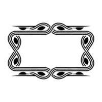 Art Deco Frame,Elegant Border, Vintage , Minimalist Ornamentation, Line art vector