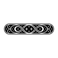 Ornate Celestial Border, Vintage Element vector
