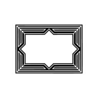 Geometric Deco Frame,Minimalist, Clean vector