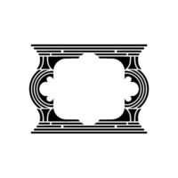 Geometric Deco Frame, Minimalist , Elegant Outline, Decorative vector