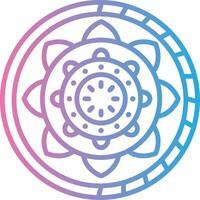 Mandala Simplified Tech Element vector