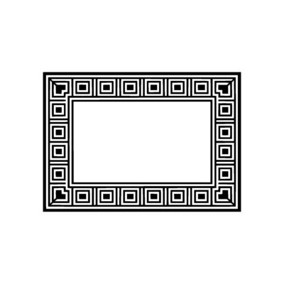 Geometric Frame, Minimalist , Modern Composition, Square