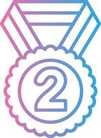 2nd Prize Crystal Core Icon vector