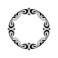 Intricate Ornamental Circle, Vintage , Elegant Border vector
