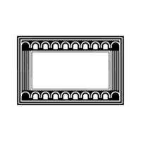 Geometric Frame, Minimalist , Retro Aesthetic vector