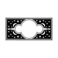 Celestial Frame, Vintage Starburst vector