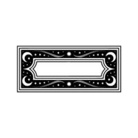 Ornate Celestial Border, Vintage Element, Decorative vector
