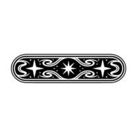 Ornate Starburst Border, Vintage Element, Ornamental vector