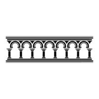Architectural Arch Border, Minimalist, Archway vector