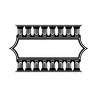 Art Deco Frame, Geometric Ornamentation, Vintage - Minimalism vector