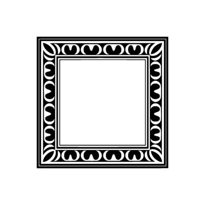 Geometric Frame, Minimalist , Vintage Aesthetic, Ornament