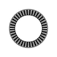 Geometric Circle Frame, Minimalist , Modern Abstract, Monochrome vector