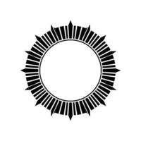 Geometric Radial Starburst, Minimalist, Abstract vector