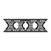 Geometric Classical Border, Minimalist, Pattern vector