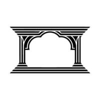 Elegant Archway Silhouette,Minimalist vector